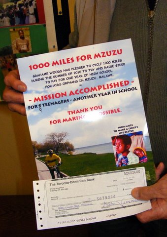 Cheque for Mzuzu Children Cheque for Mzuzu Children